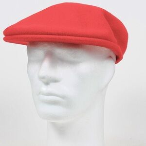 Kangol Wool 504 Flat Cap Red M Made in Britain